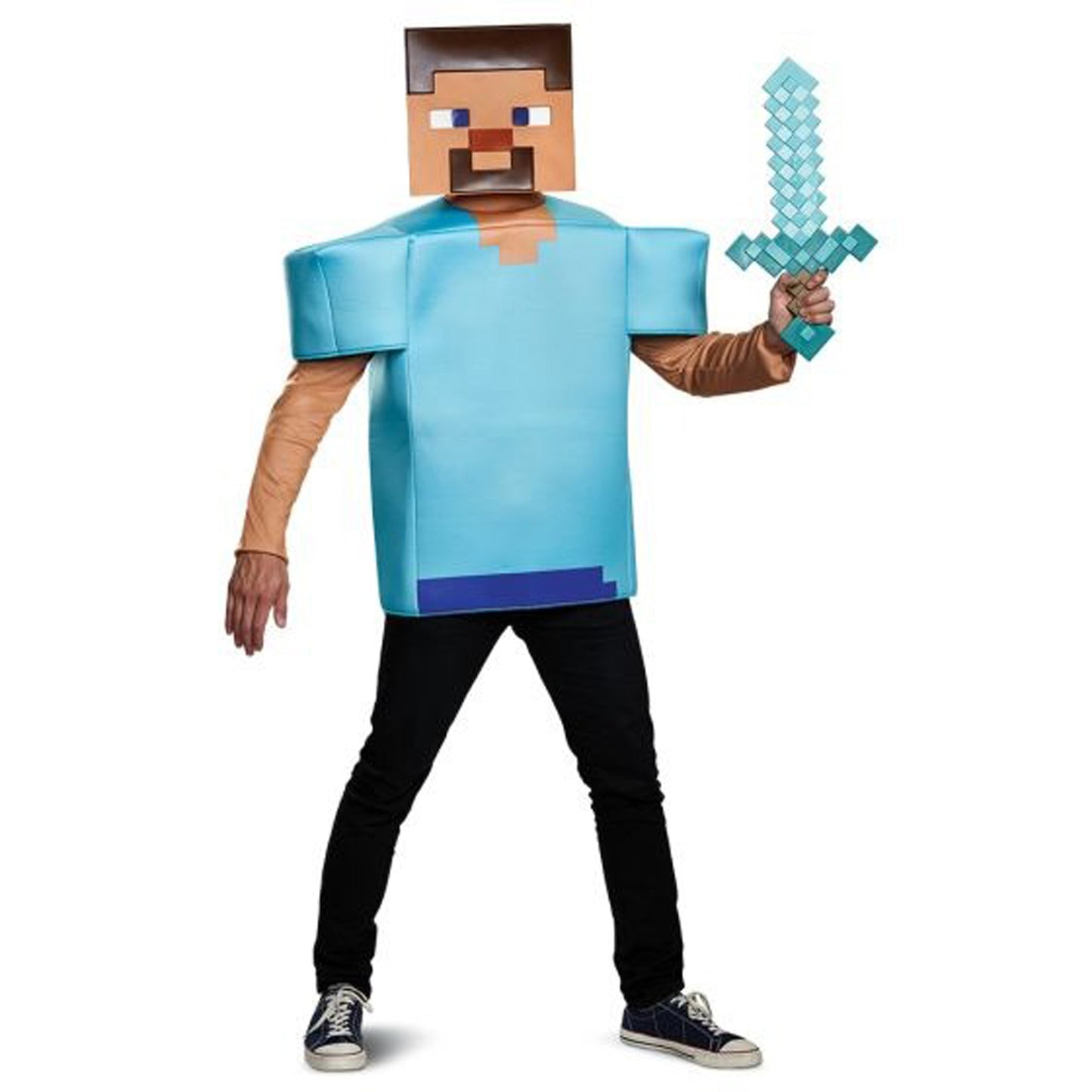 Steve Classic Costume for Adults, Minecraft - Misc image 1