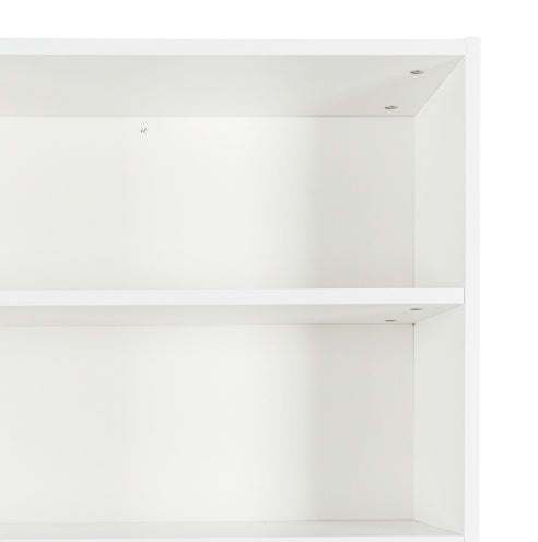 63W Large Kitchen Hutch Cabinet, Freestanding Pantry Cabinets Storage Kitchen Cupboard With 4 Doors, 4 Drawers & Microwave Shelf, White - Kitchen & Dining image 7