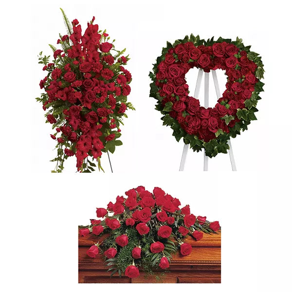 Faithful Rose Funeral Flower Package - Misc image 1