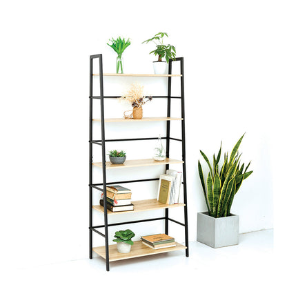 HASANTH 5 Tier Ladder Bookcase with Metal Frame - Misc image 1