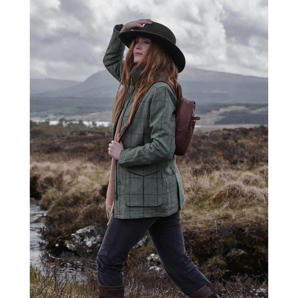 Manteau de campagne Roslin en tweed technique pour femmes - Hoggs of Fife - Misc image 2