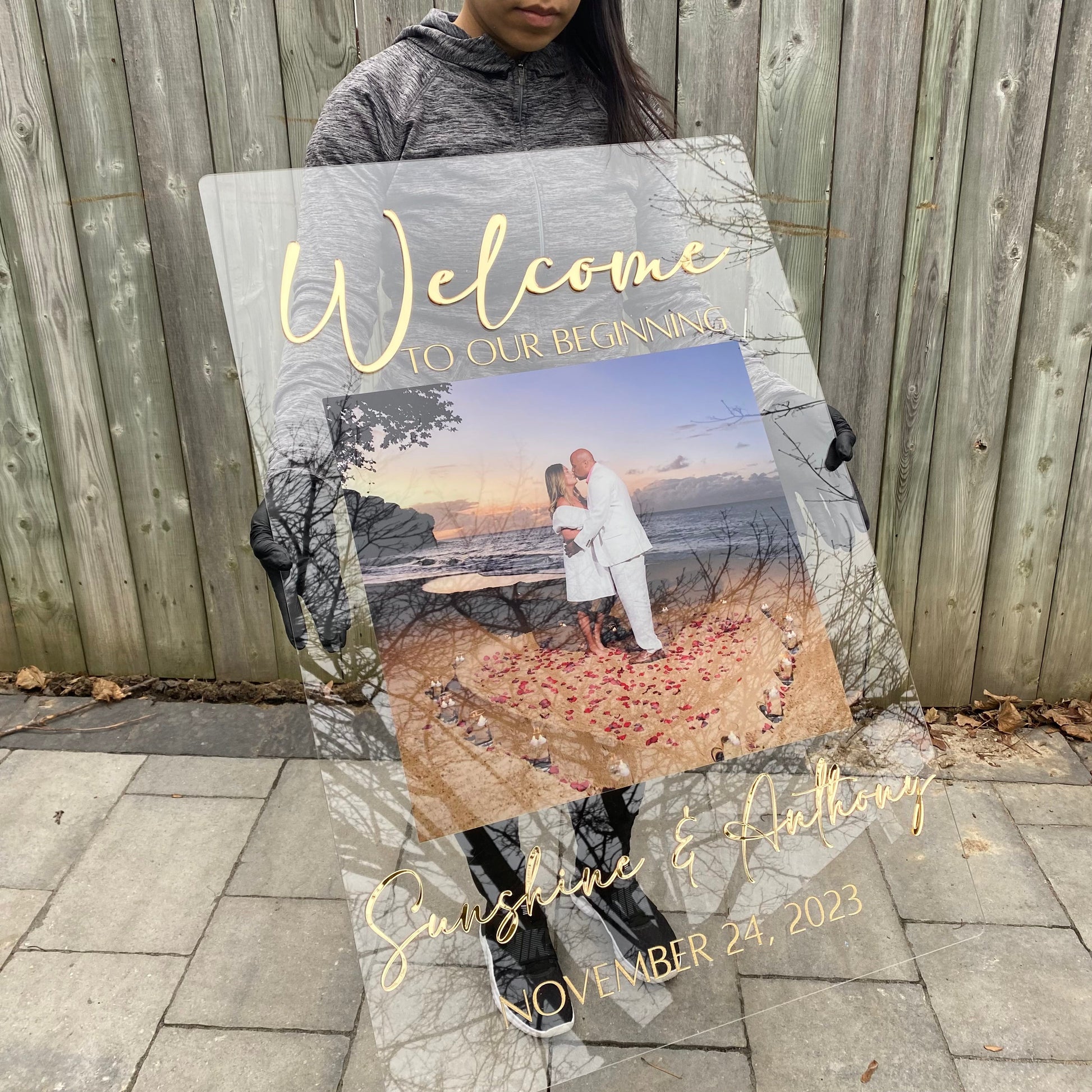 Photo Wedding Welcome Sign - Home Decor image 8