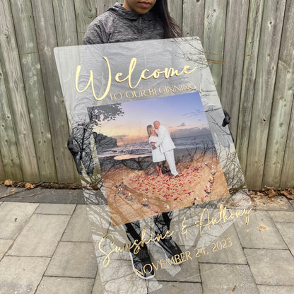 Photo Wedding Welcome Sign - Home Decor image 8