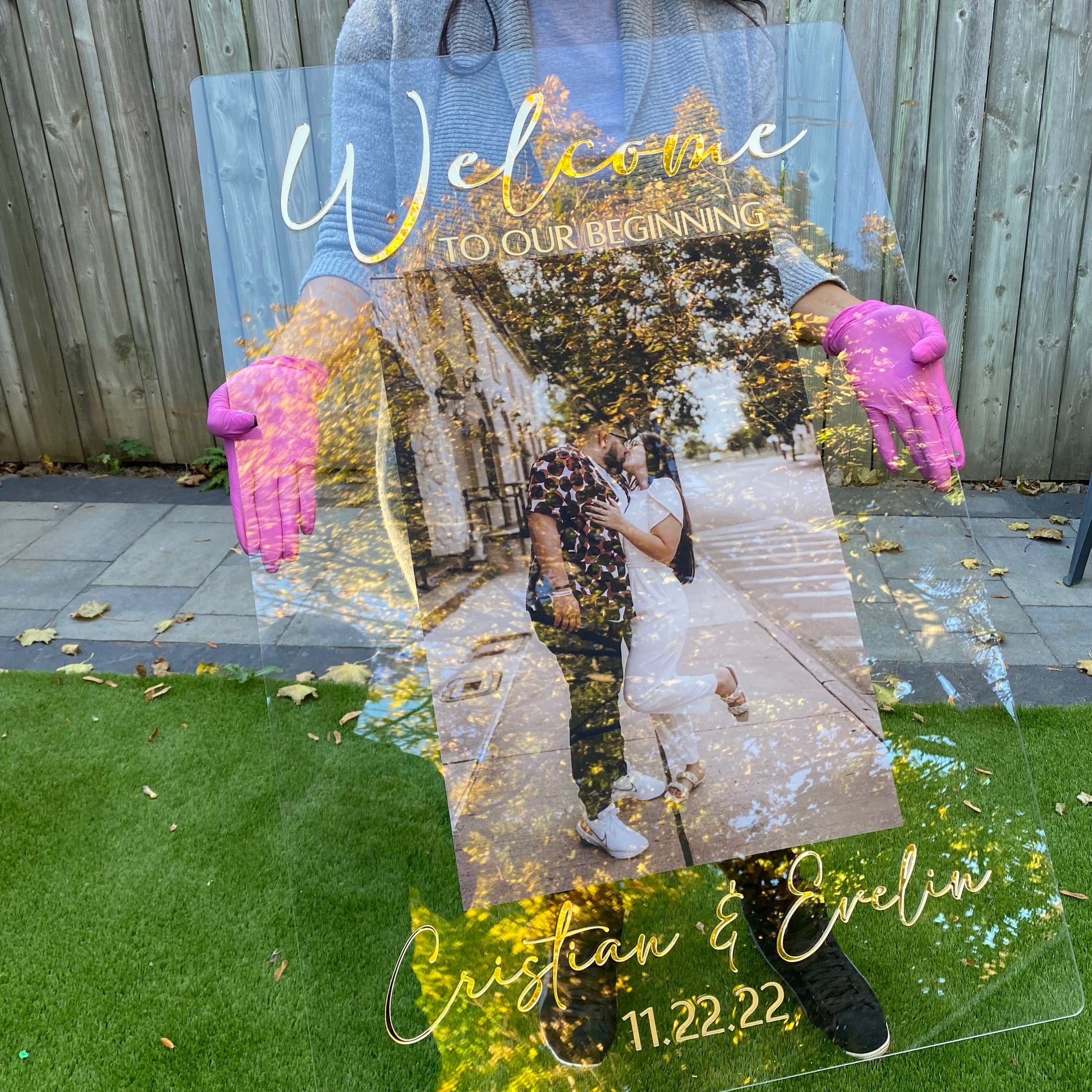 Photo Wedding Welcome Sign - Home Decor image 9