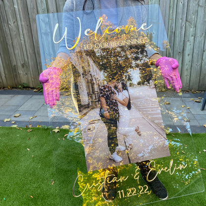 Photo Wedding Welcome Sign - Home Decor image 9