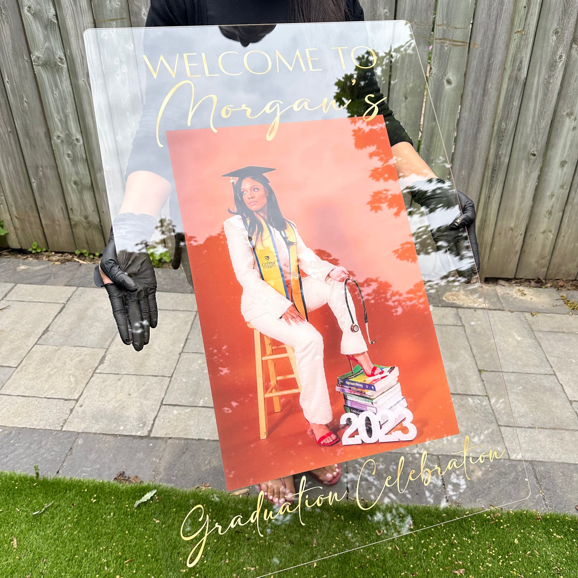 Photo Welcome Sign for Graduation - Bedding image 10