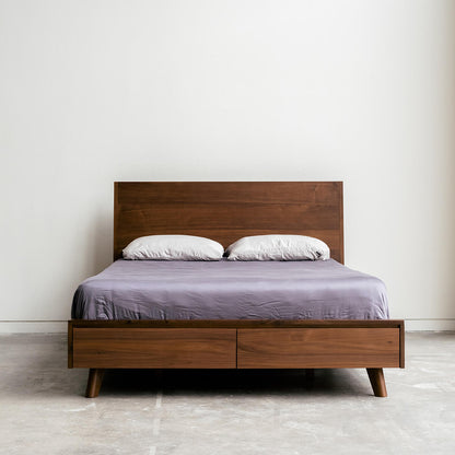 Joey - Walnut Storage Bed - Furniture image 4