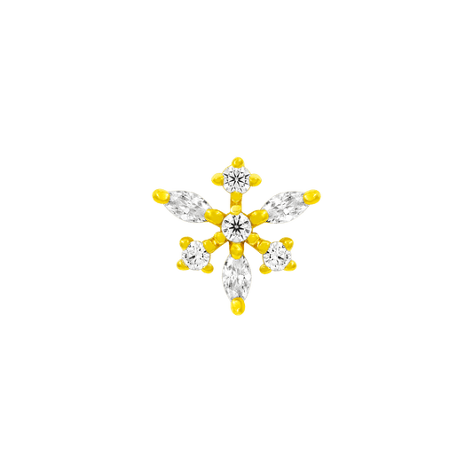 Anna - Gold Snowflake in 14k Gold by Junipurr - Jewelry image 1