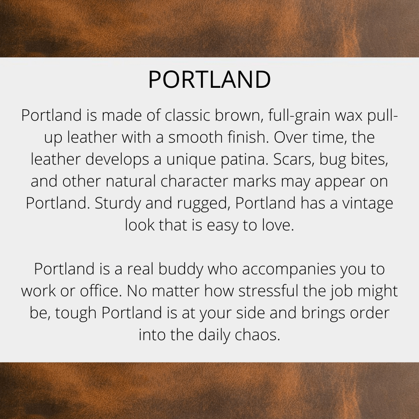 Leather Laptop Bag Portland Brown - Gadgets image 7