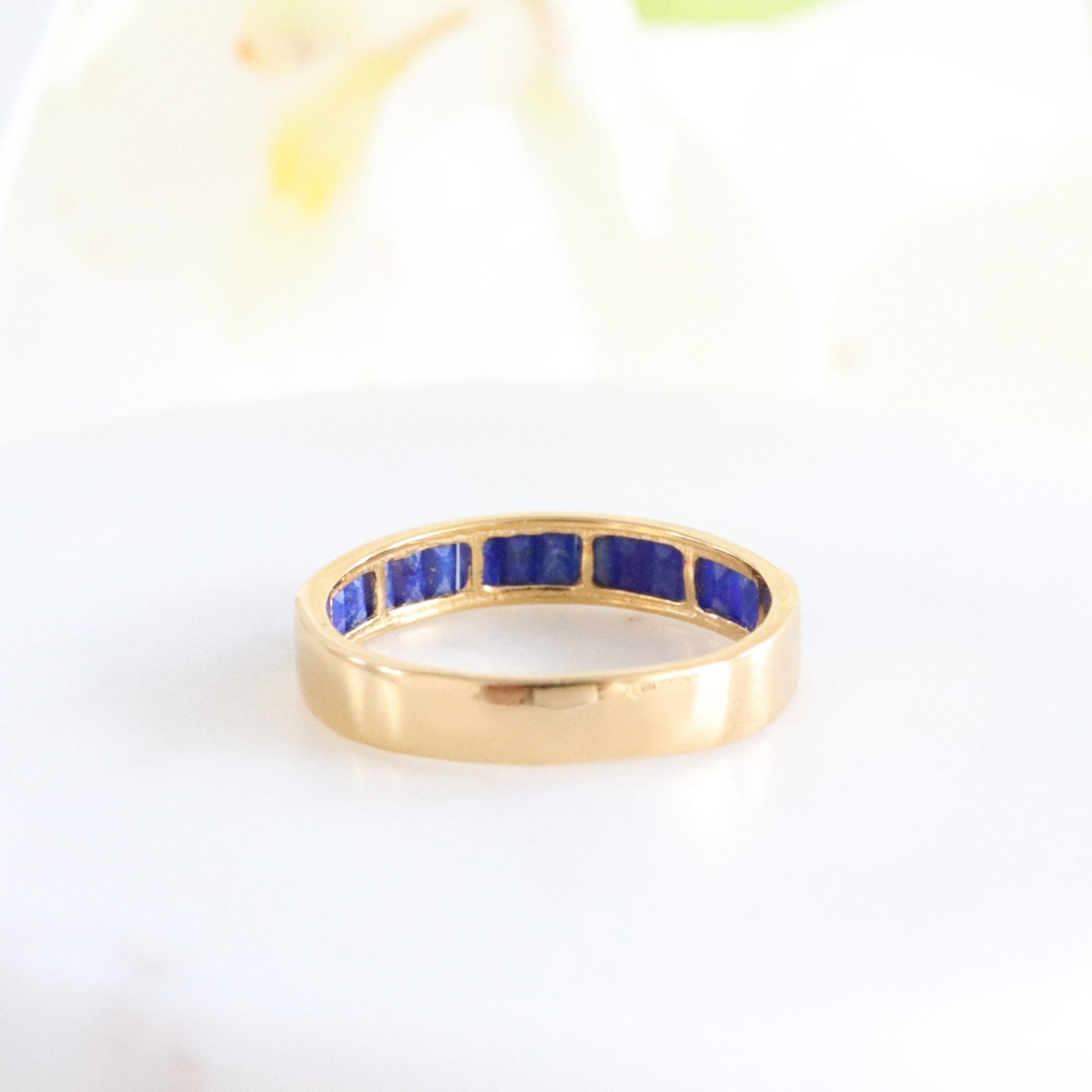 LOYAL CIGAR BAND RING - LAPIS & 14K GOLD - Misc image 5