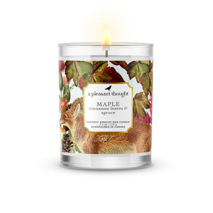 Maple | Cinnamon Leaves & Spruce | Candle - Home Decor image 1
