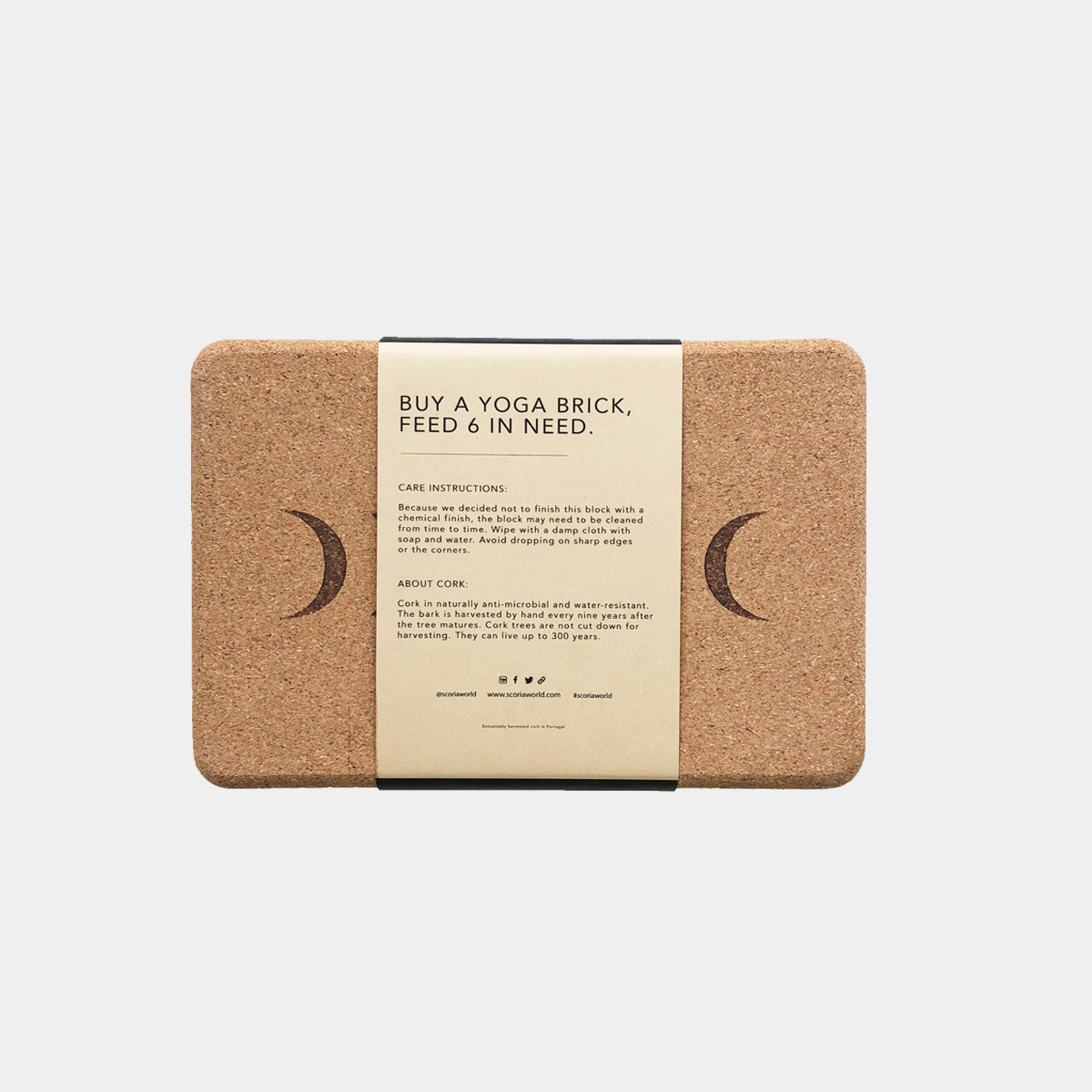 Pair of Moon Cork Yoga Blocks - Athletic image 2