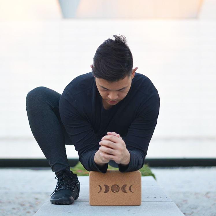 Pair of Moon Cork Yoga Blocks - Athletic image 7