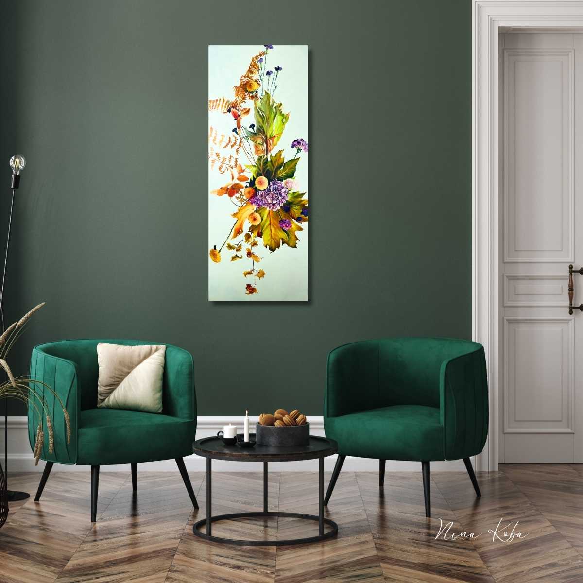 Gracious Leaves | Original Oil Painting by Nina Koba - Misc image 1