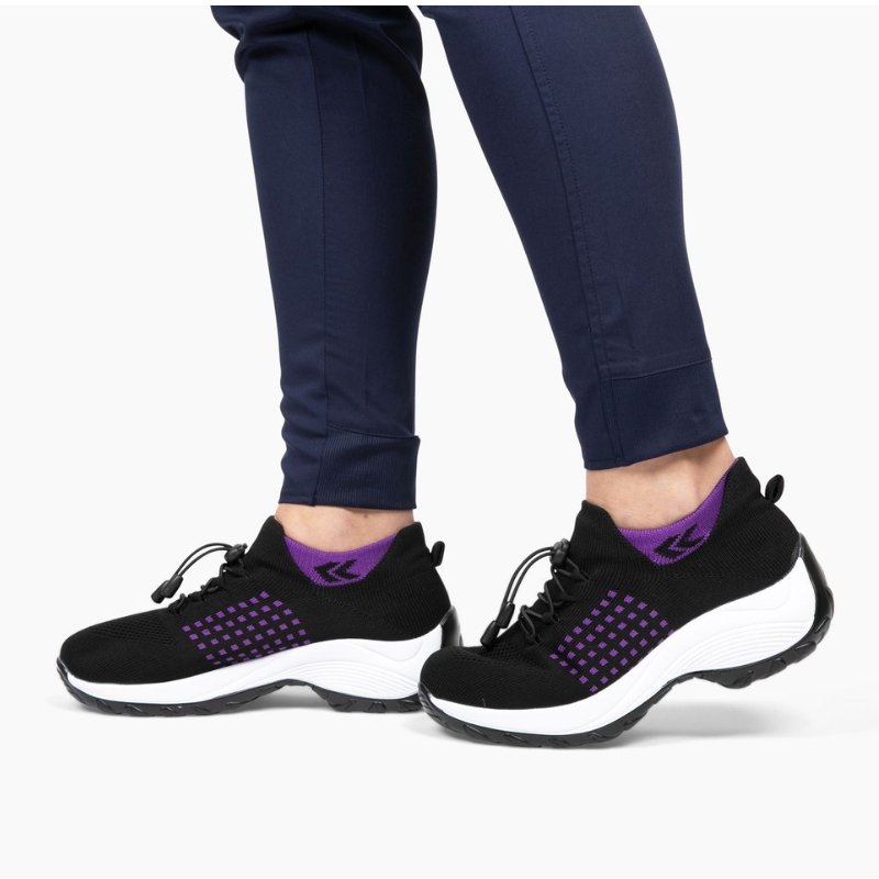 Ortho Stretch Cushion Shoes - Black Purple - Misc image 3