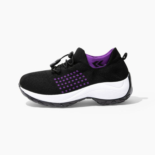 Ortho Stretch Cushion Shoes - Black Purple - Misc image 1