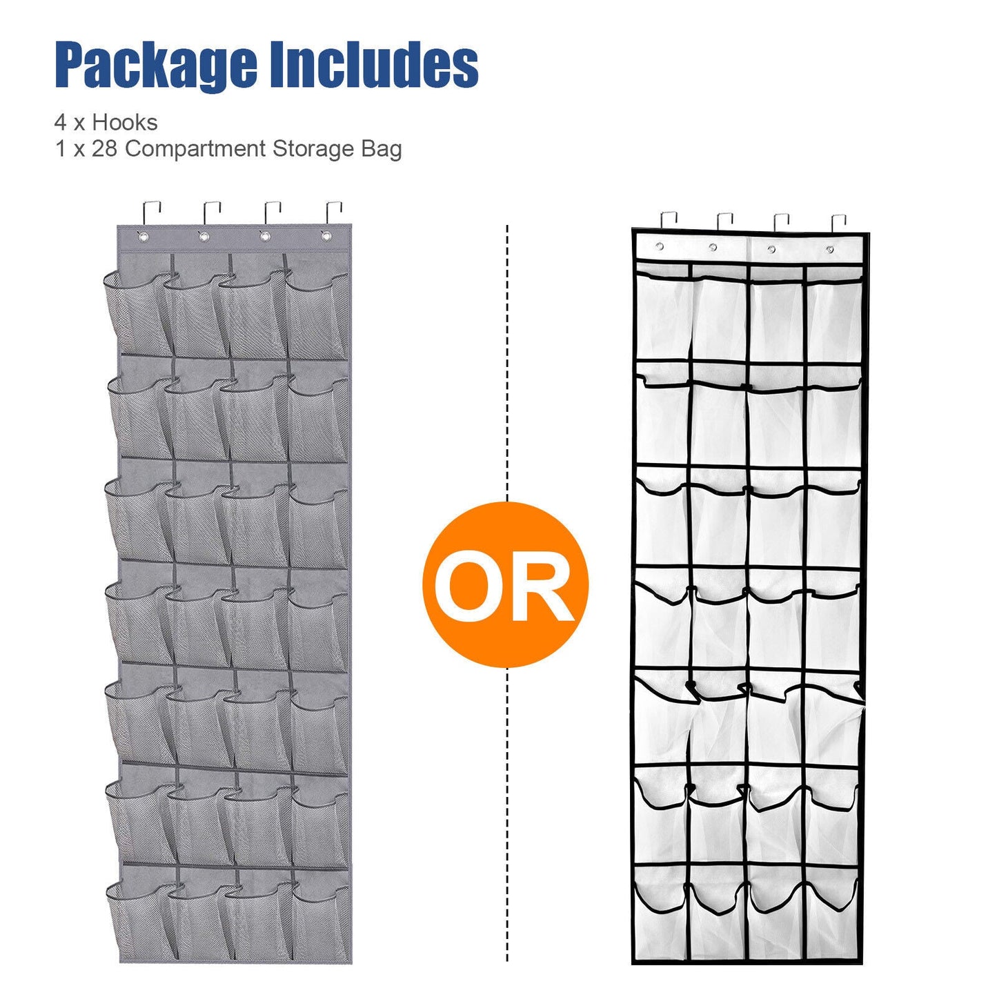 BlushBees® Hanging 28 Pockets Organiser, Perfect for Shoes or Other Small Items Storage - Misc image 10