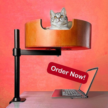 Desk Cat Nest Bed - Purrfect Accessory for Cat Lover's Workspace - Furniture image 7