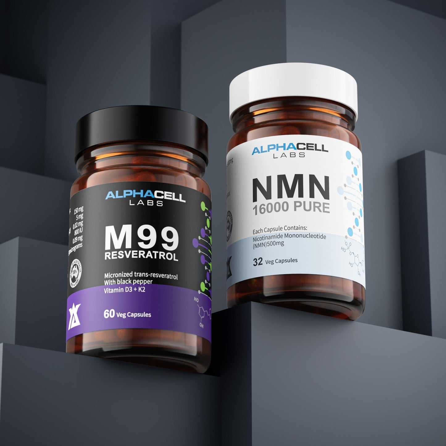 Longevity Pack - NMN 500mg and M99 Resveratrol - Misc image 1