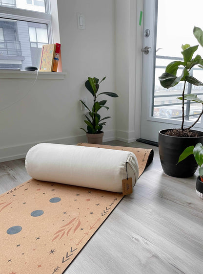 Natural & Organic Yoga Bolster | Sandy White - Furniture image 3