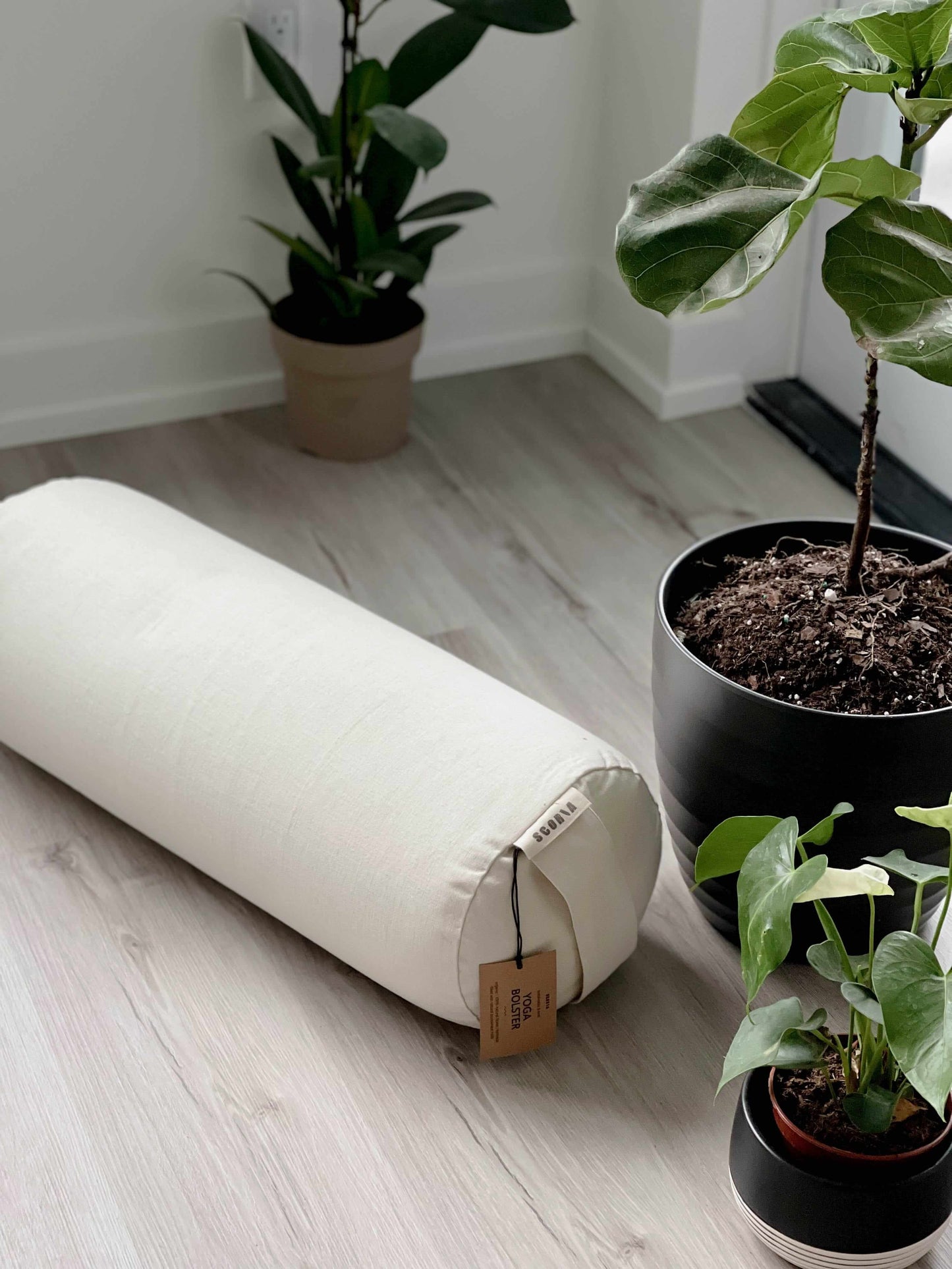 Natural & Organic Yoga Bolster | Sandy White - Furniture image 4