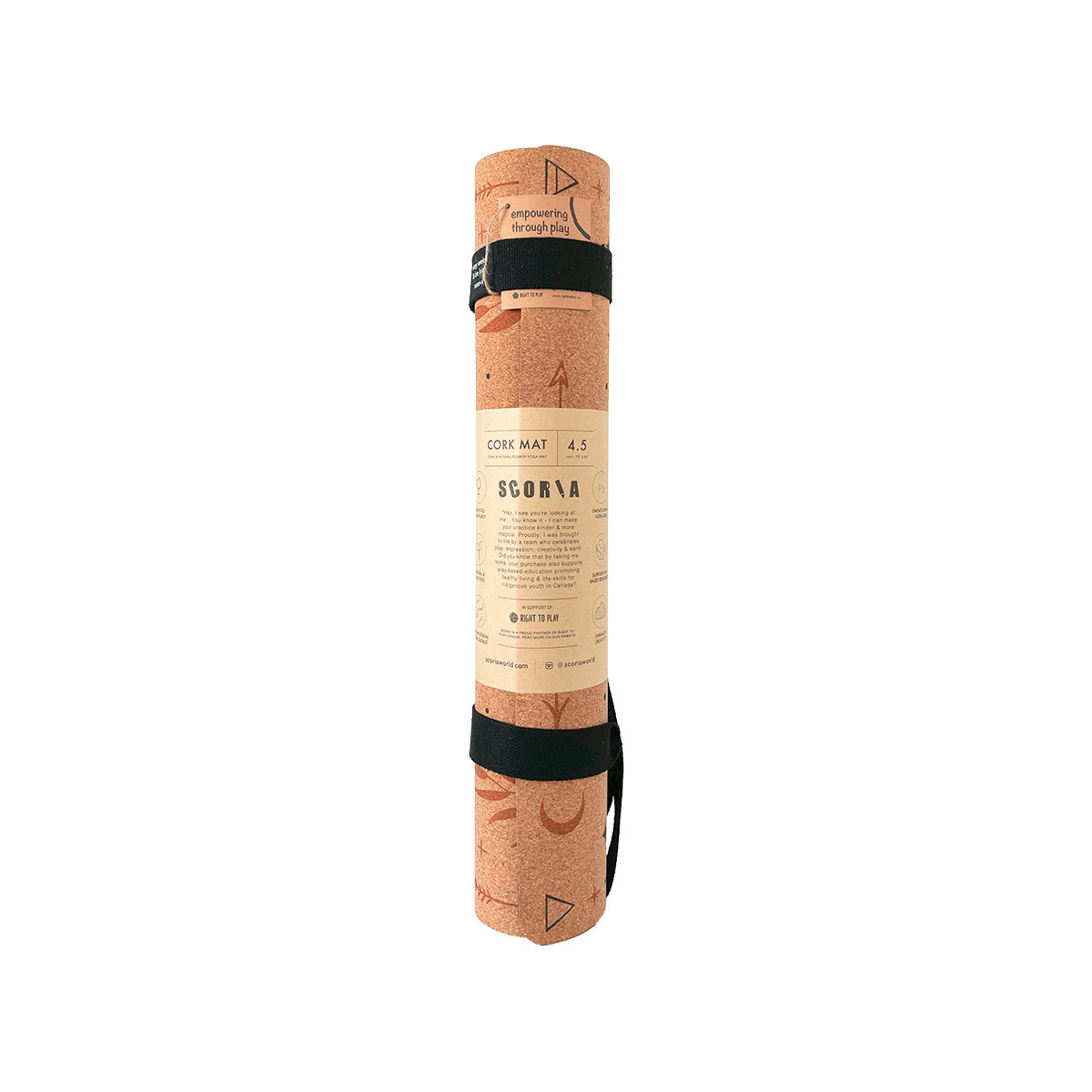 X-Thick Butterfly Cork Yoga Mat | 6MM - Athletic image 3