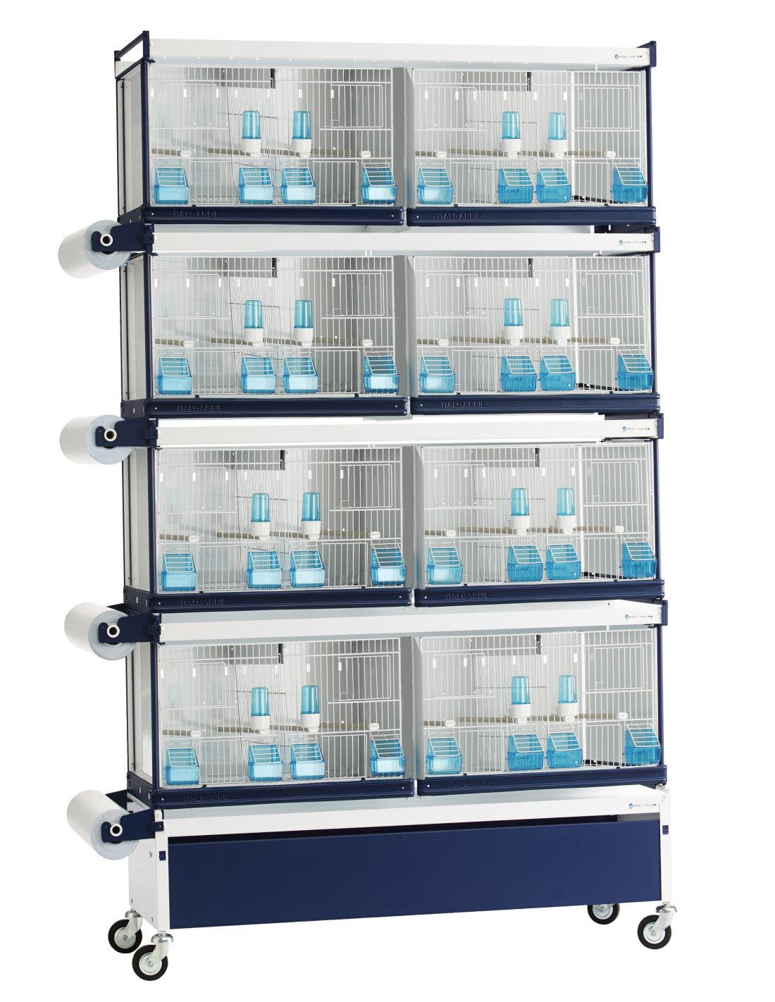 Breeding Set/4 cages+Stand  WITH PAPER SYSTEM - Bedding image 1