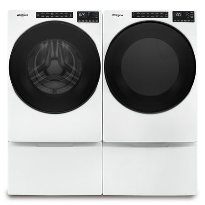 Whirlpool 5.2 Cu. Ft. Front-Load Washer and 7.4 Cu. Ft. Electric Dryer - White - Misc image 3