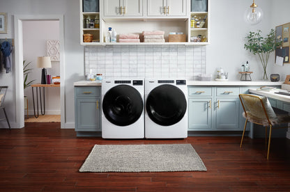 Whirlpool 5.2 Cu. Ft. Front-Load Washer and 7.4 Cu. Ft. Electric Dryer - White - Misc image 4