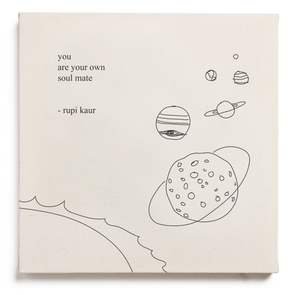 'own soul mate' Canvas - Signed by Rupi Kaur - Accessories image 1