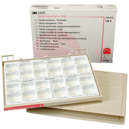 3M Unitek PEDO Strip-Off Crown Assorted Size Anterior Set 120/Bx  #915100 - Kitchen & Dining image 1