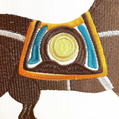 Noble Steed Embroidered Pillow Covers - Home Decor image 6