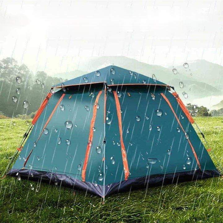 Family Camping Tent - Automatic Setup, Waterproof, All Seasons, Ideal for Camping, Beach, Hiking (3-4 & 5-6 Person Sizes) with Carrying Bag - Misc image 3