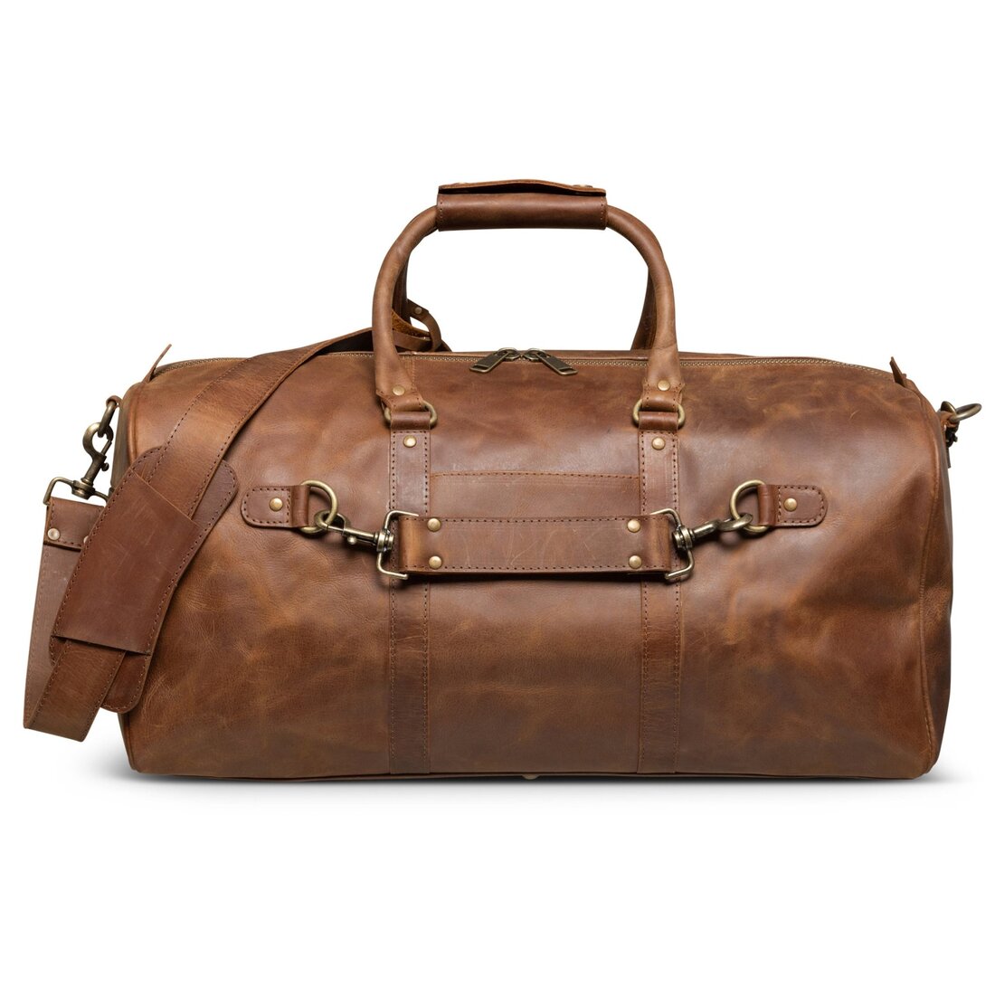 Traveler 45L Leather Duffle - Saddle Brown - Accessories image 2