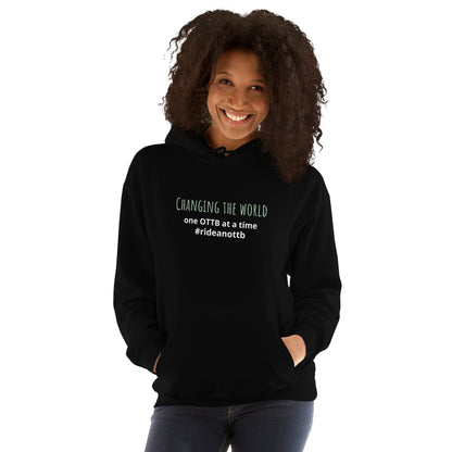 "Changing The World One OTTB at a Time" Unisex Hoodie - Apparel image 2