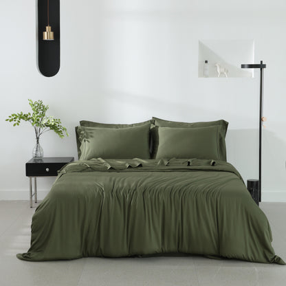 100% Rayon from Bamboo Sateen Duvet Cover from Twin Ducks - Bedding image 5