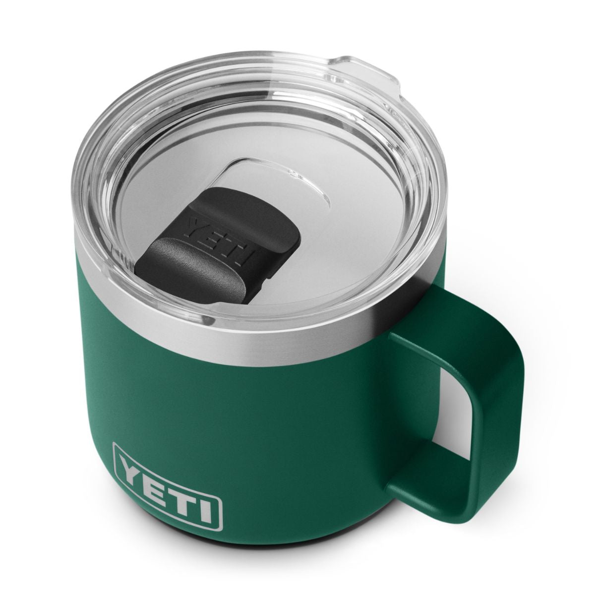YETI Rambler 14 oz. Ceramic Lined Mug with MagSlider Lid, Black Forest Green - Misc image 4