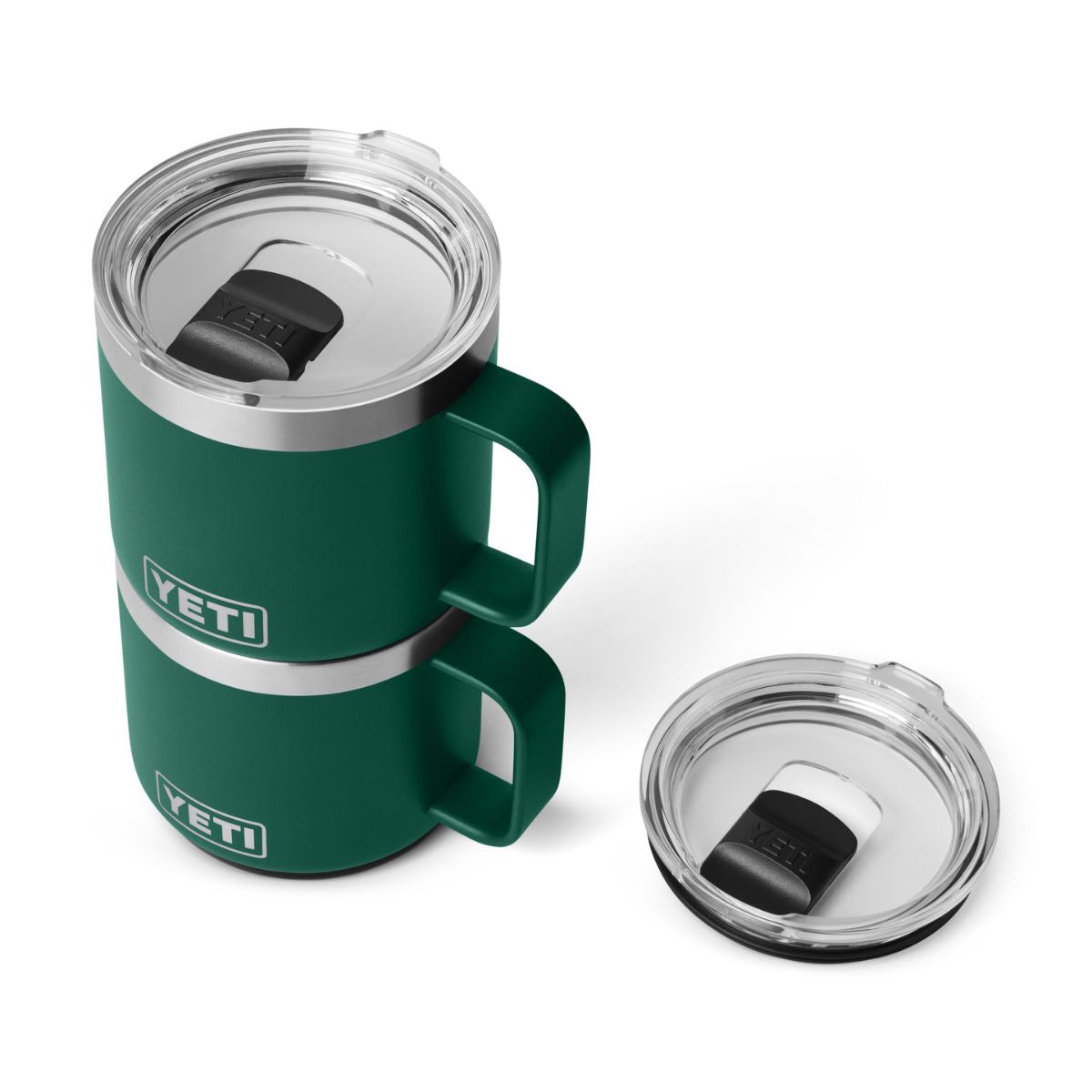 YETI Rambler 14 oz. Ceramic Lined Mug with MagSlider Lid, Black Forest Green - Misc image 6